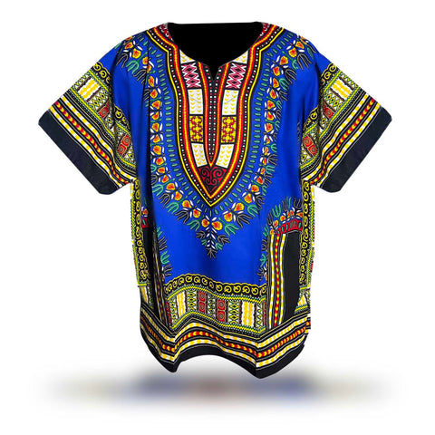 Free Size Plus African Africa Dashiki Tribal Men Shirt Womens Dress One Size Fit