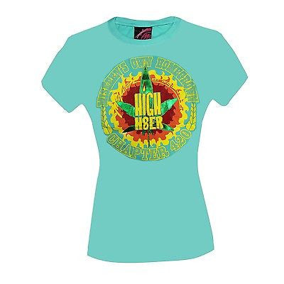 High Fiber Reggae Ladies Roots T Shirt Rasta Reggae Rockers Caribbean Jamaica HH