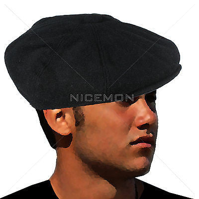 Classic Cabbie Hat Great Gatsby Hat Roaring Twenties 70 Wool 30 Visc nicemon