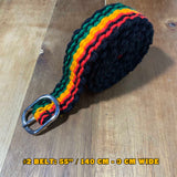 Handmade Reggae Rastafari Rasta Jamaica Belt Belts Selassie Marley Irie ROOTS
