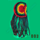 Rasta Dreadlocks Dread Wig Hat Tam Rastafari Costume Jamaica Reggae Marley 1LOV