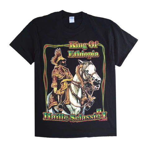 Rastafari Selassie King Of Kings T Shirt Reggae Jamaica Marley Rasta Africa LION