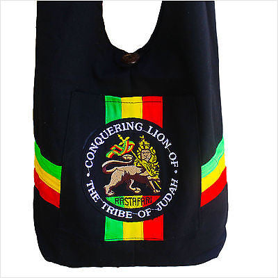 Lion Of Judah Rastafari Rasta Shoulder Bag Messenger Bags Jamaica 100% –  nicemon