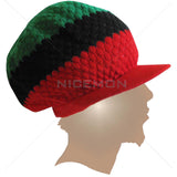 Jamaica Cap Hat Reggae Rasta Crown Dreadlocks Roots Selassie Africa Marley M/L