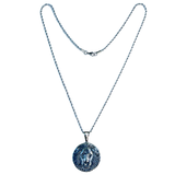 Lion Pendant Stainless Steel Lion Chain Rastafari Jewelry Lion of Zion Necklace 21"