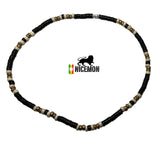 Rasta Coconut Beads Necklace Choker Coco Beads Marley Reggae 18" or 46 cm 3-4ml