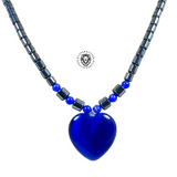 Hematite Choker Necklace Pendant Peace Hematite Fashion Necklace Unisex 18" (Copy)