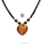 Hematite Choker Necklace Pendant Peace Hematite Fashion Necklace Unisex 18" (Copy)