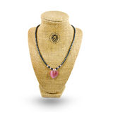 Hematite Choker Necklace Pendant Peace Hematite Fashion Necklace Unisex 18" (Copy)