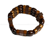 Rasta Afro Color Wood Bead Band Bracelet Wrist Bracelet Cuff Stretch to fit 1SZ