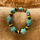 Rasta Turtle Tennis Bracelet Zion Jamaica Bahamas Bermuda Hawaii Fuji Irie 1FIT