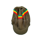Natty Dreadlocks Rasta Hat Cap Peak Jamaica Caps Selassie Africa Marley [ XL ]