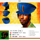 Rasta Hat Cap Selassie Africa Jah Rastafari Reggae Jamaica Negus HANDMADE