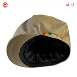 Rasta Khaki Cap Hat Reggae Rastafari Dubwise Jamaica Negus Marley XL/XXL 62 cm