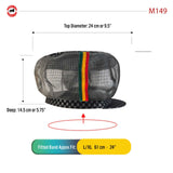 Rasta Mesh Cap Hat Reggae Rastafari Dubwise Jamaica Negus Marley XL 61 cm