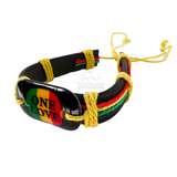 One Love Emblem Wrist Bracelet Sweet Jamaica Bob Reggae RGY BAND ONE LOVE