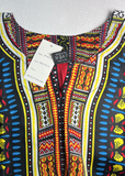 Free Size Plus African Africa Dashiki Tribal Men Shirt Womens Dress One Size Fit