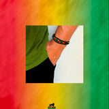 Rasta Leather Wrist Bracelet Hippie Cuff Negril Hawaii Surfer Reggae Marley RGY