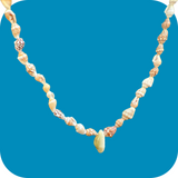 Seashell Shell Bobo Necklace Vacation Jewelry Casual Small Shells Unisex 36"