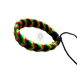 Rasta String Leather Wrist Band Bracelet Hippie Hawaii Surfer Reggae Marley