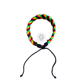 Rasta String Leather Wrist Band Bracelet Hippie Hawaii Surfer Reggae Marley