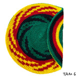 Rasta Handmade Crochet Beret Tam Bonet Beanie Cap Hippie Reggae Style M to L FIT