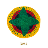 Rasta Handmade Crochet Beret Tam Bonet Beanie Cap Hippie Reggae Style M to L FIT