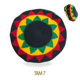 Rasta Handmade Crochet Beret Tam Bonet Beanie Cap Hippie Reggae Style M to L FIT