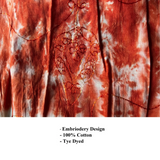 Tie Dye Dresses Women Ladies Beach Hawaii Jamaica Cotton Midi Dress Free Size