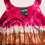 Tie Dye Dresses Women Ladies Beach Hawaii Jamaica Cotton Midi Dress Free Size