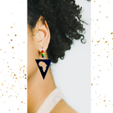 Africa Rasta Rastafari Empress Irie Earrings Reggae Jamaica Tribal Earring