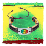 Rasta Peace Sign Boho Bohemian Tribal Ethnic Retro Vintage Surfer Bob Festival