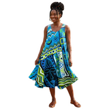 Sleeveless Rasta Sundress - One Size Fits Most Cover-Up & Reggae Festival Dress
