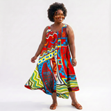 Sleeveless Rasta Sundress - One Size Fits Most Cover-Up & Reggae Festival Dress