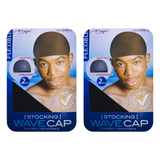 2 Pack Nylon Stocking Cap Wave Cap Breathable Spandex Skull Hat Unisex Stretch