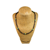 Bahamas Coco Bead Necklace 18" 5mm Natural Coconut Shell Choker Barrel Lock New