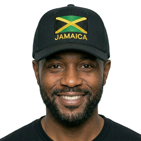Roots Jamaica Flag Ball Cap – Unisex Rasta Reggae Concert Adjustable Baseball Hat