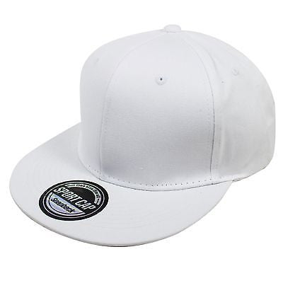 Snapback Cap Hat Flat Visor Snap Back Hip Hop Hiphop Urban Headwear 100% COTTON