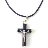 Jesus Necklace Cross Jesus Lord Pendant Our Lord Savior Jesus Lord Necklace 18"