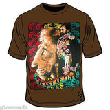 Selassie Rastafari Rasta Africa Lion Of Judah T Shirt Marley  Reggae Jamaica HIM