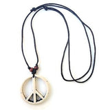 Peace String Necklace Pendant Unity Peace Adjustable Necklace Irie 1 SIZE FIT