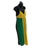 Rasta Jamaica Dress Roots Ladies Empress Long Dress Reggae Cool Runnings  L/XL
