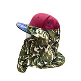 Outdoor Camouflage Camo Over Ear Cover Sun Neck Cover Over Cap Detachable 1SZ FT