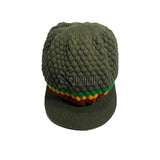 Selassie Rastafari Hat Rasta Cap Reggae Jamaica Marley Hats Africa L/XL 10" Crown