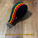 Handmade Reggae Rastafari Rasta Jamaica Belt Belts Selassie Marley Irie ROOTS