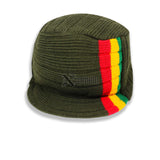 Roots Reggae Beanie Knit Cap Hat Kufi Rasta Surfer Hawaii Jamaica SMALL fit