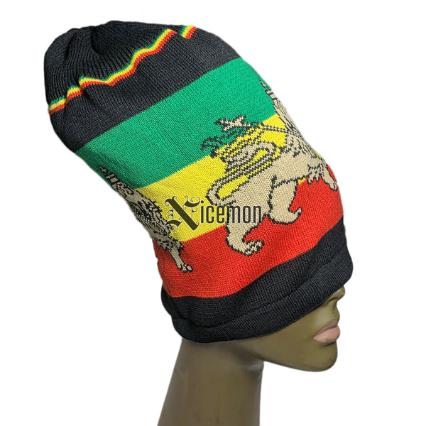 Lion Of Judah Rasta Rastafari Tam Hat Cap Reggae Jamaica Marley Africa ...