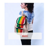 Burlap Reggae Cool Runnings Drawstring Backpack Bag Hippie Surfer Marley 17"