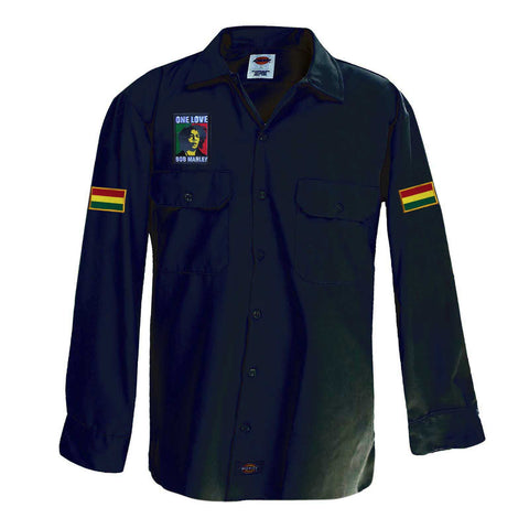 Reggae Jamaica Marley Roots Africa Reggae Jamaica Patch Shirt Rasta [ XL ]