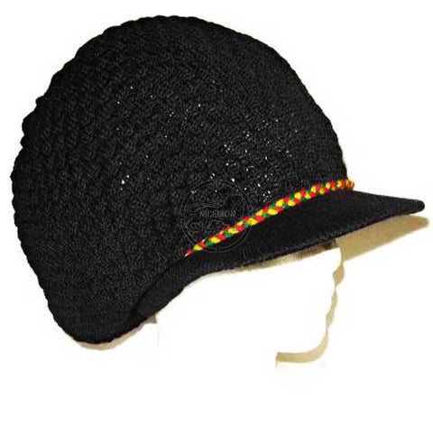 Rasta Roots Hat Beret Cap Crown Reggae Marley Jamaica Irie Rastafari L/XL Fit
